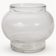 Albany Glass Ribbed Vase